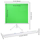 Retractable Green Screen Chromakey Backdrop with Stand 6'x6'