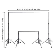 Heavy Duty Backdrop Stand 10'Wx9.5'H Photo Studio Video