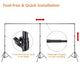 TheDisplayOutlet Heavy Duty Backdrop Stand 20'Wx10'H Photo Studio Video Image