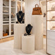 TheDisplayOutlet 3ct. White Paper Display Pedestals Grouped Plinths (16",24",32") Image