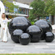 TheDisplayOutlet Giant Shiny Reflective Inflatable Mirror Balls with Electric Pump, Black Image