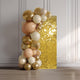 TheDisplayOutlet Square Shimmer Wall Decorative Signs Tradeshow Backdrop, Gold - 12ct/pk Image