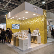 TheDisplayOutlet Square Shimmer Wall Decorative Signs Tradeshow Backdrop Image