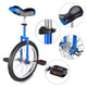TheDisplayOutlet 18 inch Unicycle Kids Unicycle, Blue Image
