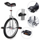 TheDisplayOutlet 20 inch Unicycle Kids Unicycle, Silver Image