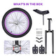 TheDisplayOutlet 20" Mountain Unicycle One Wheel Bike for Adult Teens Purple Rim Image