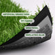 Artificial Gym Turf for Sled Workouts & Agility (13/16"H Pile)
