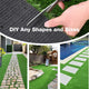 TheDisplayOutlet Artificial Grass Turf Strips for Pavers Driveway Yard 1 3/8" Pile Image