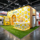 TheDisplayOutlet Event Turf Multi-Tone & Tan Thatch for Expos, Booth Flooring 1 3/8" Image
