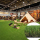 TheDisplayOutlet Event Turf Multi-Tone & Tan Thatch for Expos, Booth Flooring 1 3/8" Image