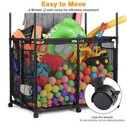 Pool Storage Bin Mesh Basket Nooddle Holder 36x24x57 Black