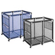 TheDisplayOutlet Large Pool Storage Bin Mesh Basket with Casters 37x24x36 Image