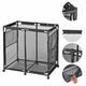TheDisplayOutlet Large Pool Storage Bin Mesh Basket with Casters 37x24x36 Image