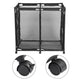 TheDisplayOutlet Large Pool Storage Bin Mesh Basket with Casters 37x24x36 Image
