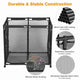 TheDisplayOutlet Large Pool Storage Bin Mesh Basket with Casters 37x24x36 Image