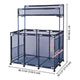 TheDisplayOutlet Pool Storage Bin Mesh Basket Nooddle Holder 50x30x61 Blue Image