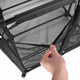 TheDisplayOutlet Pool Storage Bin Mesh Basket Nooddle Holder 50x30x61 Black Image