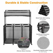 Pool Storage Bin Mesh Basket Nooddle Holder 50x30x61 Black