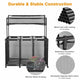 Pool Storage Bin Mesh Basket Nooddle Holder 50x30x61 Black