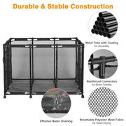 XL Large Pool Float Storage Bin Mesh Rolling 48x30x34