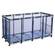 TheDisplayOutlet Large Pool Storage Bin Mesh Basket with Casters 65x30x33, Blue Image