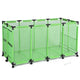 TheDisplayOutlet Large Pool Storage Bin Mesh Basket with Casters 65x30x33, Green Image