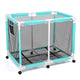TheDisplayOutlet 48in. Pool Storage Bin Mesh Basket Heavy Duty Frame, Blue Image
