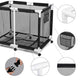 TheDisplayOutlet 48in. Pool Storage Bin Mesh Basket Heavy Duty Frame Image