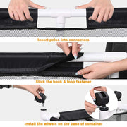 48in. Pool Storage Bin Mesh Basket Heavy Duty Frame