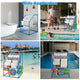TheDisplayOutlet Pool Towel Holder Free Standing Beach Towel Rack Image