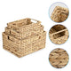 TheDisplayOutlet Wicker Fruit Food Storage Baskets with Handle Set(3) Image