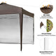 TheDisplayOutlet Pop Up Canopy with Vent & Sidewall 10'x10' Image