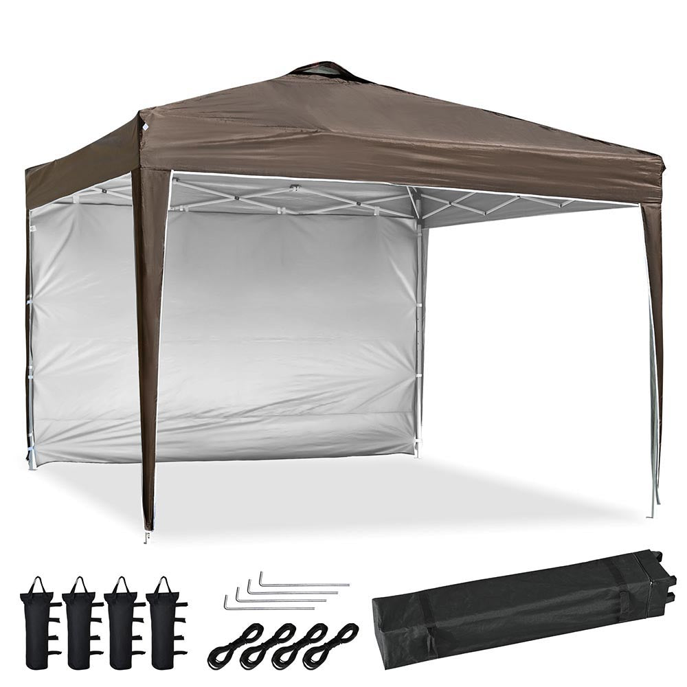 pop up gazebo tent Pop Up Canopy with Vent & Sidewall 10'x10'