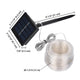 TheDisplayOutlet 39ft Solar Curtain String Light for Outdoor Patio Garden Image