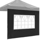 TheDisplayOutlet 1pc Sidewall w/ Window for Pop Up Canopy, Black Image