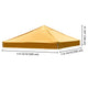TheDisplayOutlet 10x10 Pop Up Canopy Top Replacement Roof 9'7"x9'7", Mineral Yellow Image
