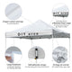 TheDisplayOutlet 10x10 Pop Up Canopy Top Replacement Roof 9'7"x9'7" Image