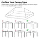 Replacement Top for 10'x20' Waterproof Pop Up Canopy