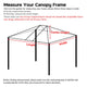 TheDisplayOutlet Replacement Top for 10'x20' Waterproof Pop Up Canopy Image