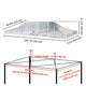 TheDisplayOutlet Clear Pop Up Tent Canopy Top Replacement Roof, 10x20ft Image