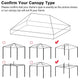 10x20 Canopy Replacement Top Tie-dyed Pink