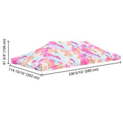 10x20 Canopy Replacement Top Tie-dyed Pink