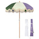 TheDisplayOutlet Patio Umbrella Wooden Tilt 6ft 8-Rib Palm Springs, Purple Gin Image