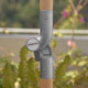 Patio Umbrella Tilt Wooden Beach Umbrella 6ft 8-Rib