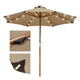 Patio Umbrella Wooden 9ft 8-Rib