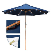 Patio Umbrella Wooden 9ft 8-Rib