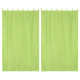 TheDisplayOutlet 2ct/Pack Tab Top Curtain Panel for Porch, Doors 54x96, Green Glow Image