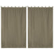 2ct/Pack Tab Top Curtain Panel for Porch, Doors 54x96