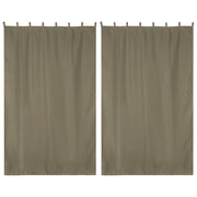 TheDisplayOutlet 2ct/Pack Tab Top Curtain Panel for Porch, Doors 54x96 Image