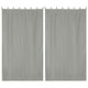 TheDisplayOutlet Tab Top Curtain Panel for Porch, Pergola 54x108 2ct/Pack,Gray Image
